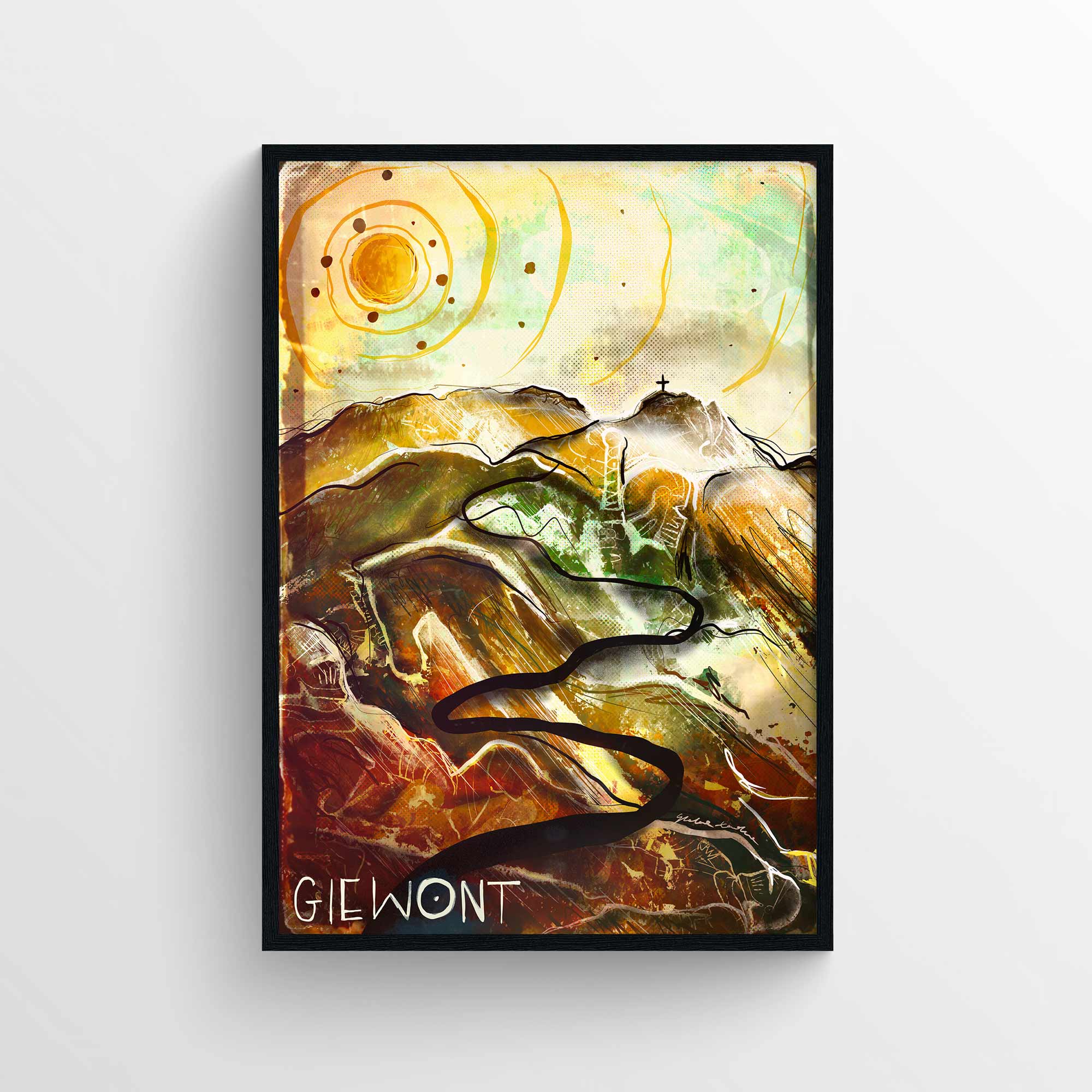 Plakat górski 'Giewont'