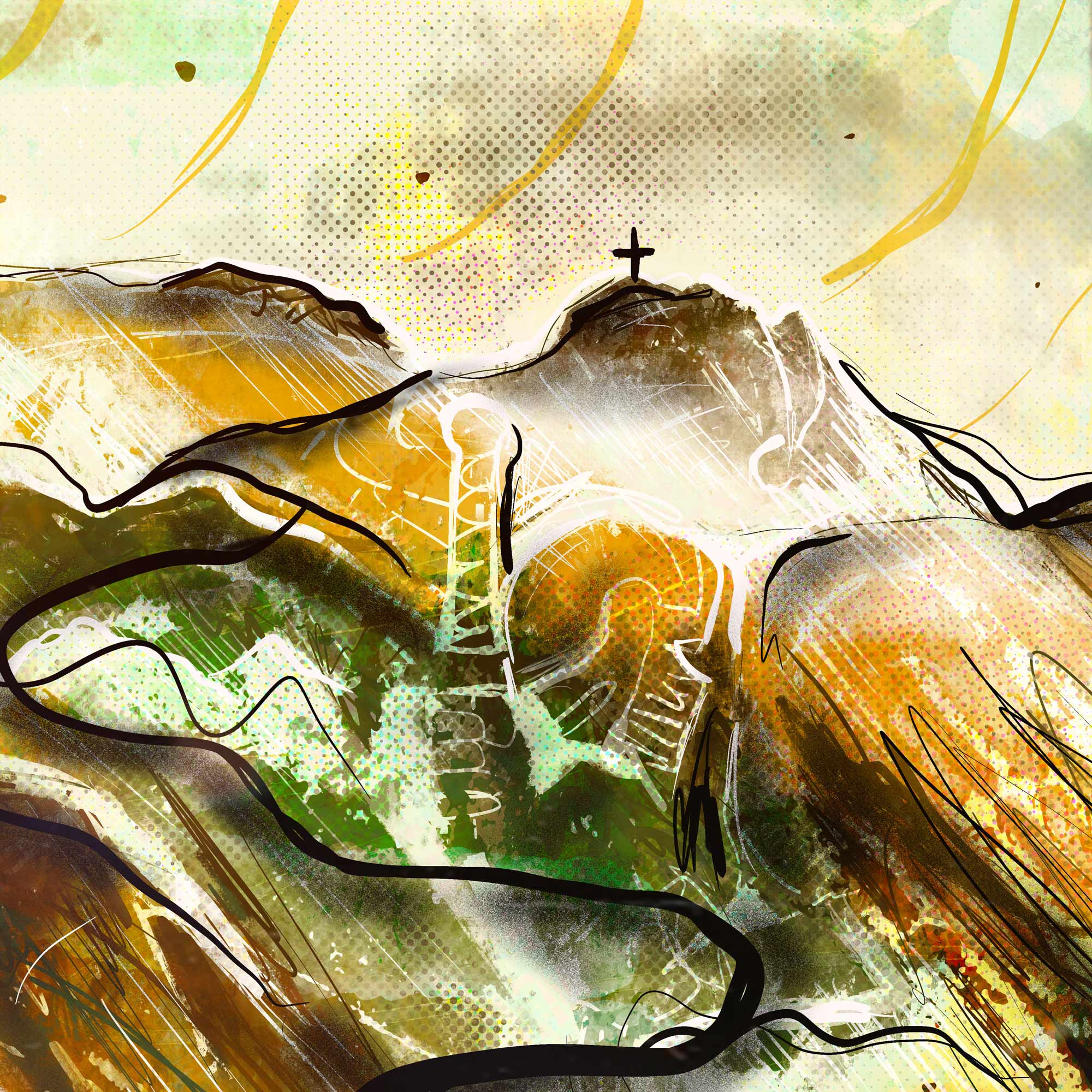Plakat górski 'Giewont'