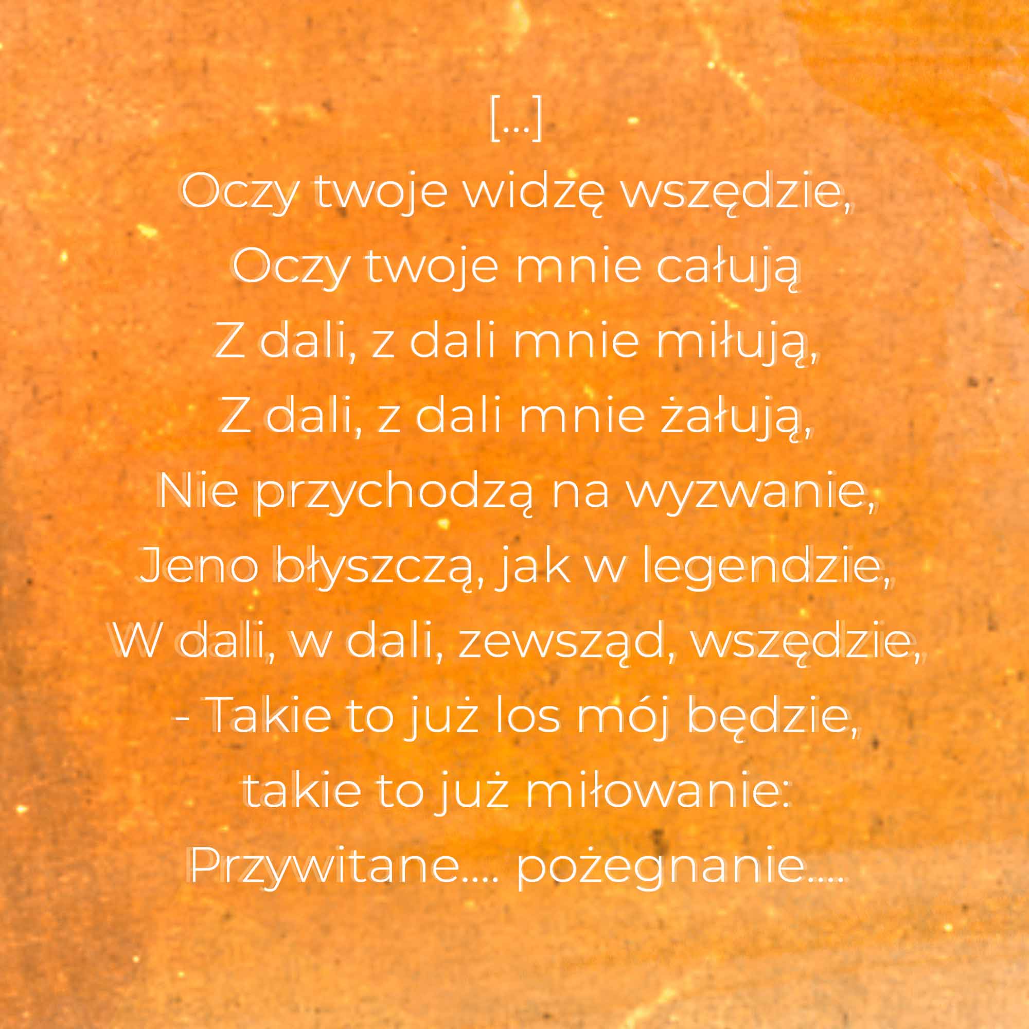 Plakat poezyjny 'Los'