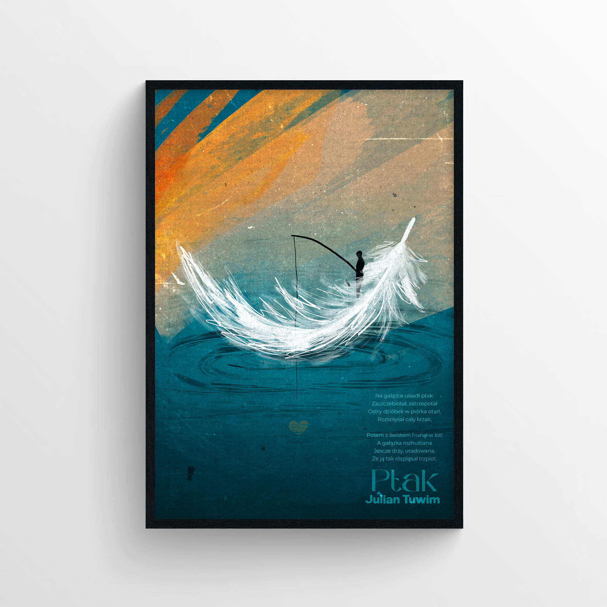 Plakat poezyjny 'Ptak'