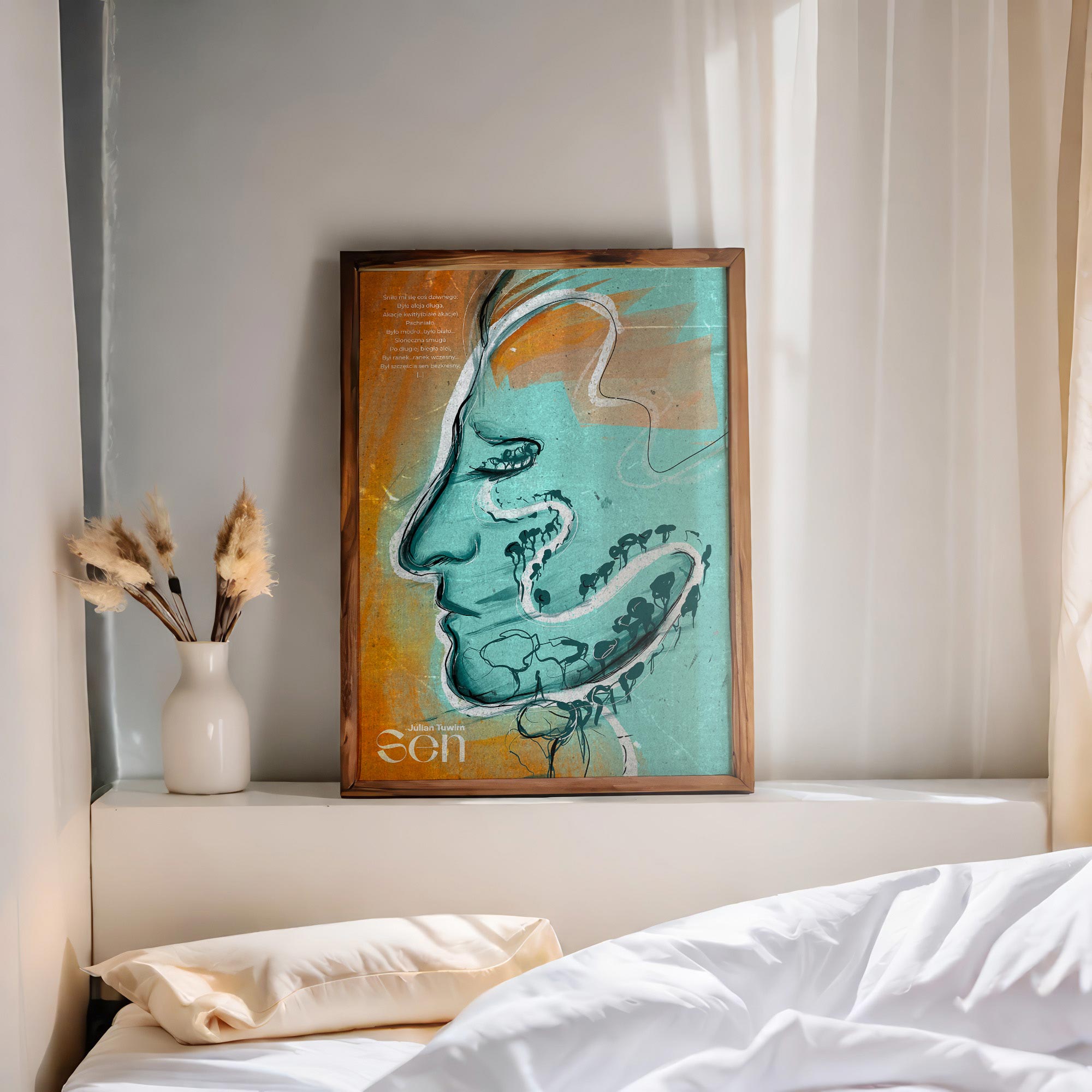 Plakat poezyjny 'Sen'