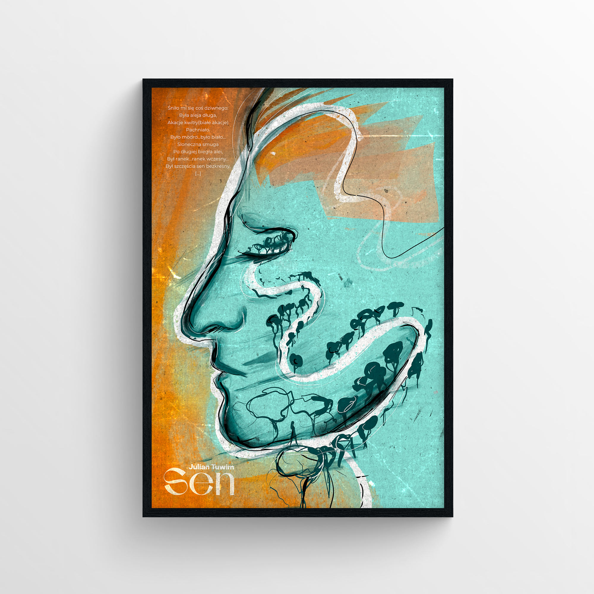 Plakat poezyjny 'Sen'