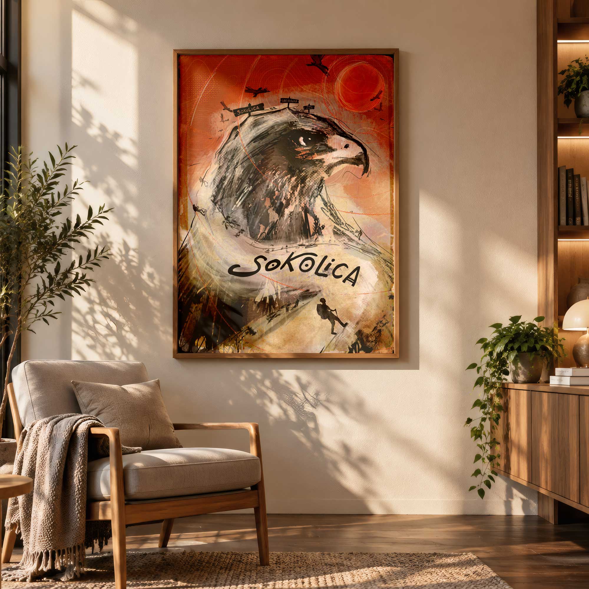 Plakat górski 'Sokolica'