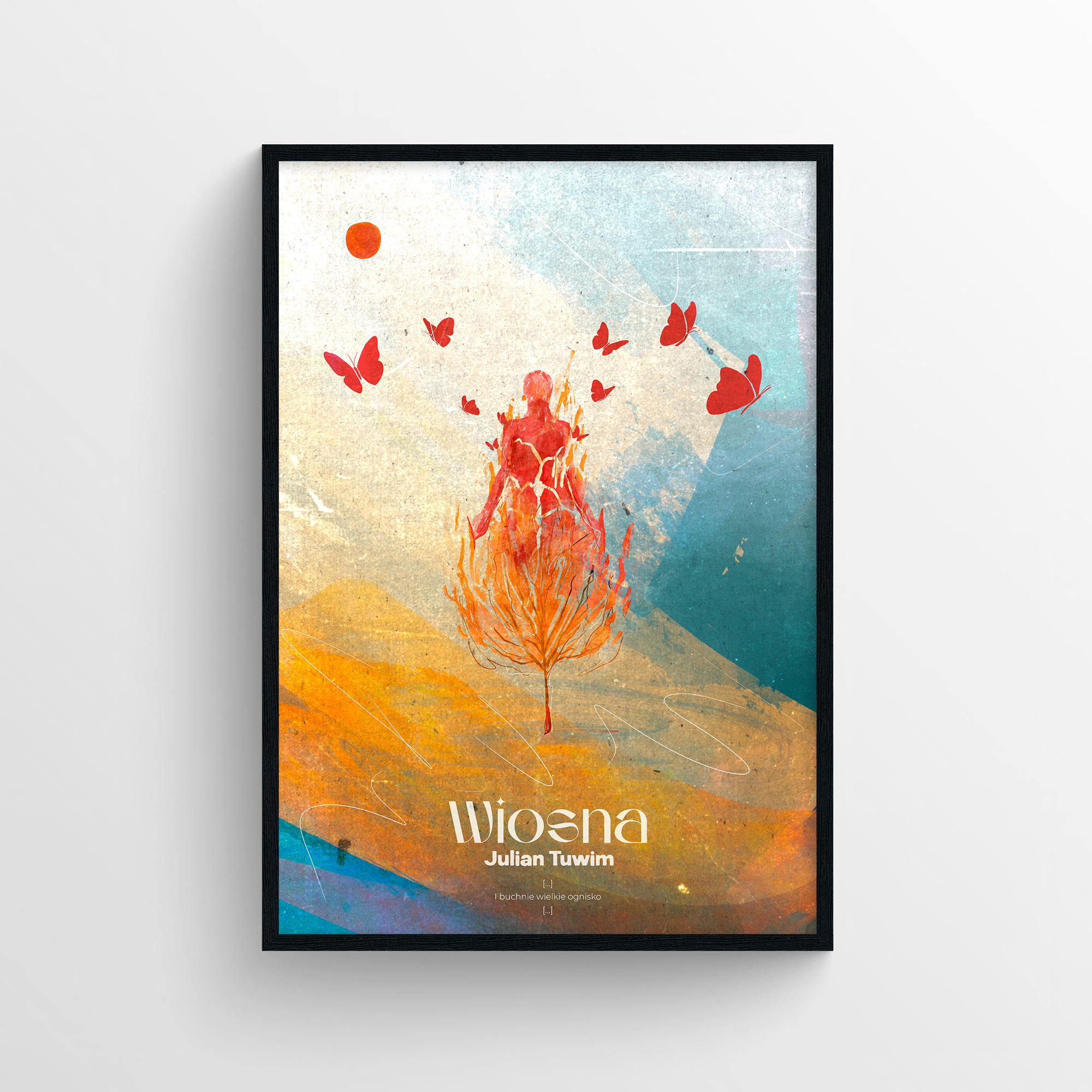 Plakat poezyjny 'Wiosna'
