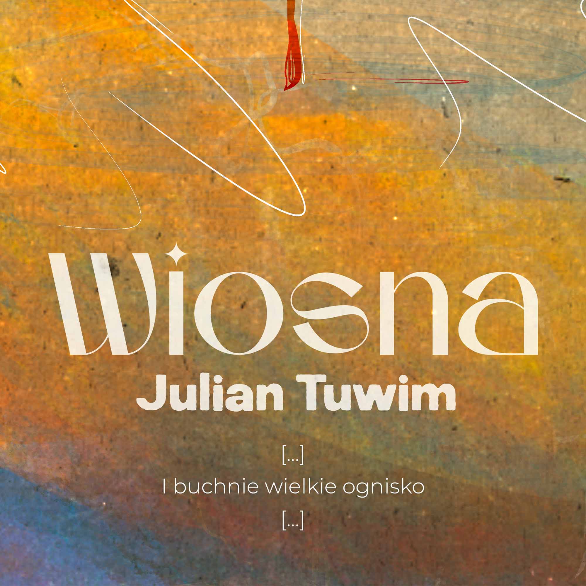 Plakat poezyjny 'Wiosna'